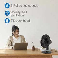 Lasko Performance Table Fan, Black