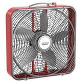 Lasko 20" 3-Speed Pro Power™ Industrial Grade Box Fan, B20548, Red