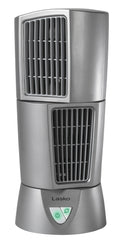 Lasko 14" Platinum Desktop Wind Tower 3-Speed Oscillating Table Fan, 4910, Gray