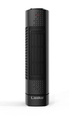 Lasko Oscillating Ultra Slim Electric Tower Space Heater with 2 Speeds, CT14101, Black