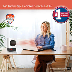 Lasko MyHeat™ Mini Personal Ceramic Heater (white)