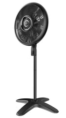 Lasko Windstorm™ 18" 4-speed Pedestal Fan with Remote & Timer (black, model S18654)