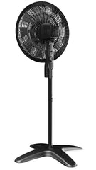 Lasko Windstorm™ 18" 4-speed Pedestal Fan with Remote & Timer (black, model S18654)