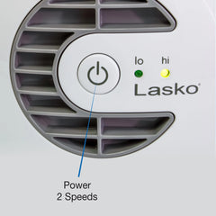 Lasko MyCool Mini USB 2- Speed Desk Fan with USB Cable and AC Adapter, D300, White