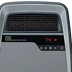 Lasko Cool-Touch Infrared Quartz Space Heater with Timer and Remote Control, 6101, Gray