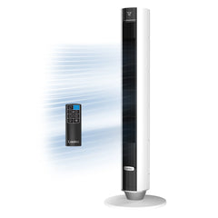 Lasko TDC40 WhisperForce™ DC 40" Tower Fan (12-speed, remote, white)