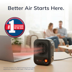 Lasko 100 MyHeat Personal 200W Table Top Heater: black