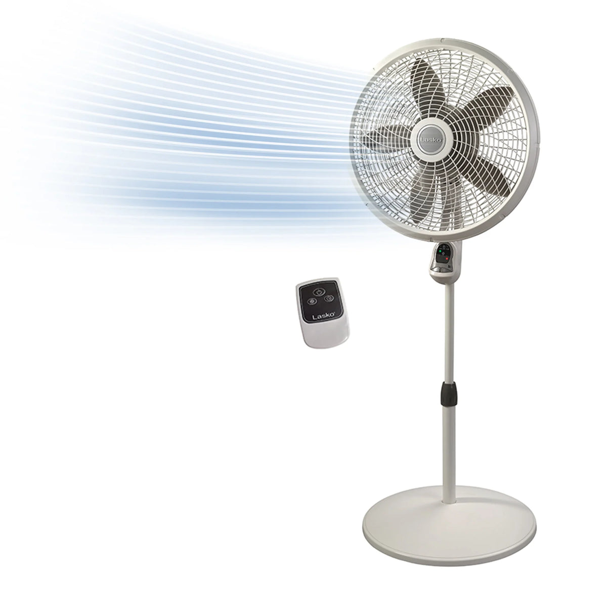 Lasko Cyclone® 18" Pedestal Fan with 3 Speeds, 4-Hr Timer, Remote Control
