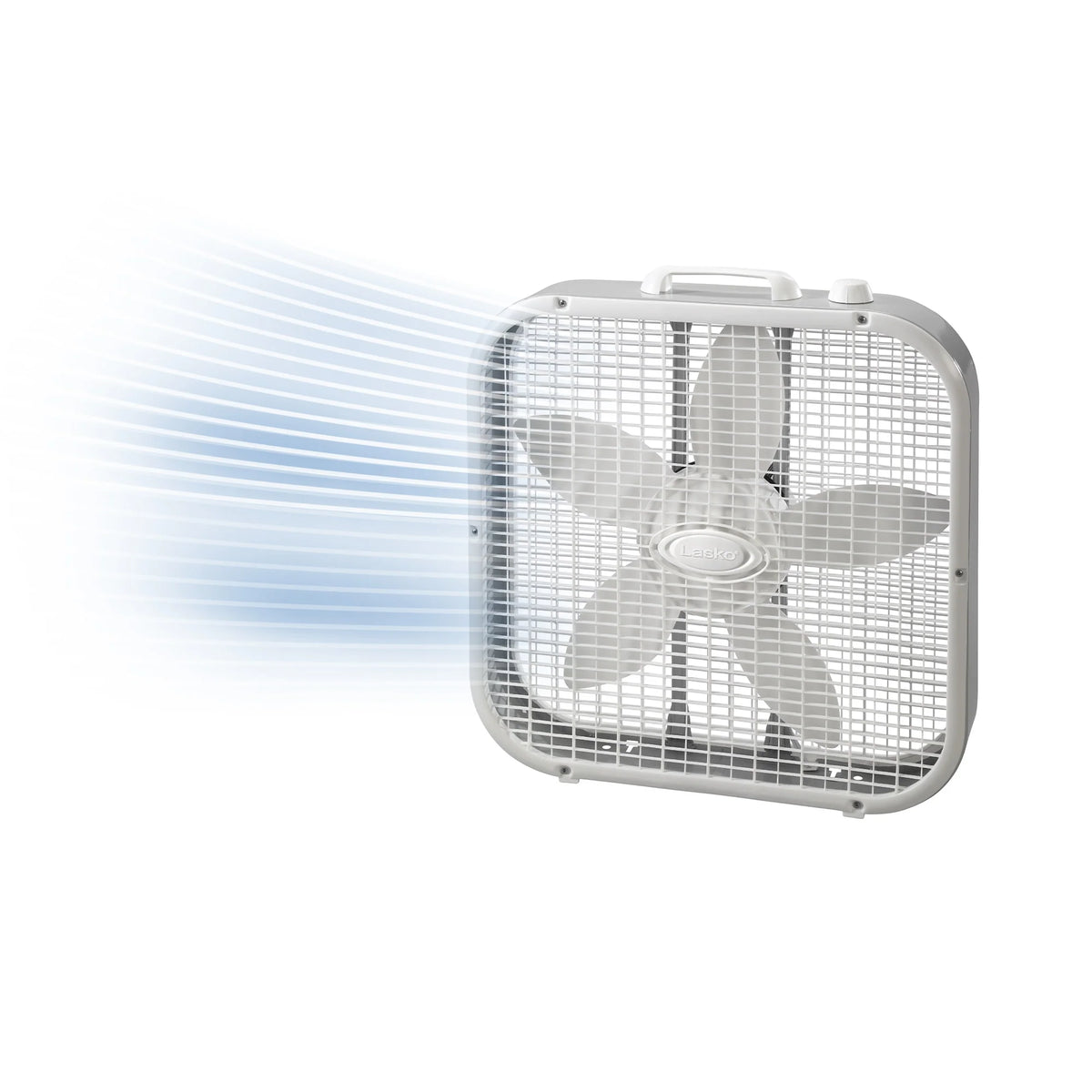 Lasko 20" 3-Speed Box Fan with Save Smart, 3733, White