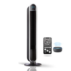Lasko T407 Aria™ 40" Tower (5-speed, remote, timer, black)