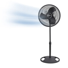 Lasko 16" 3-speed Pedestal Fan (black, model 2521)