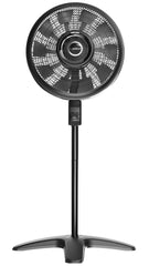 Lasko Windstorm™ 18" 4-speed Pedestal Fan with Remote & Timer (black, model S18654)