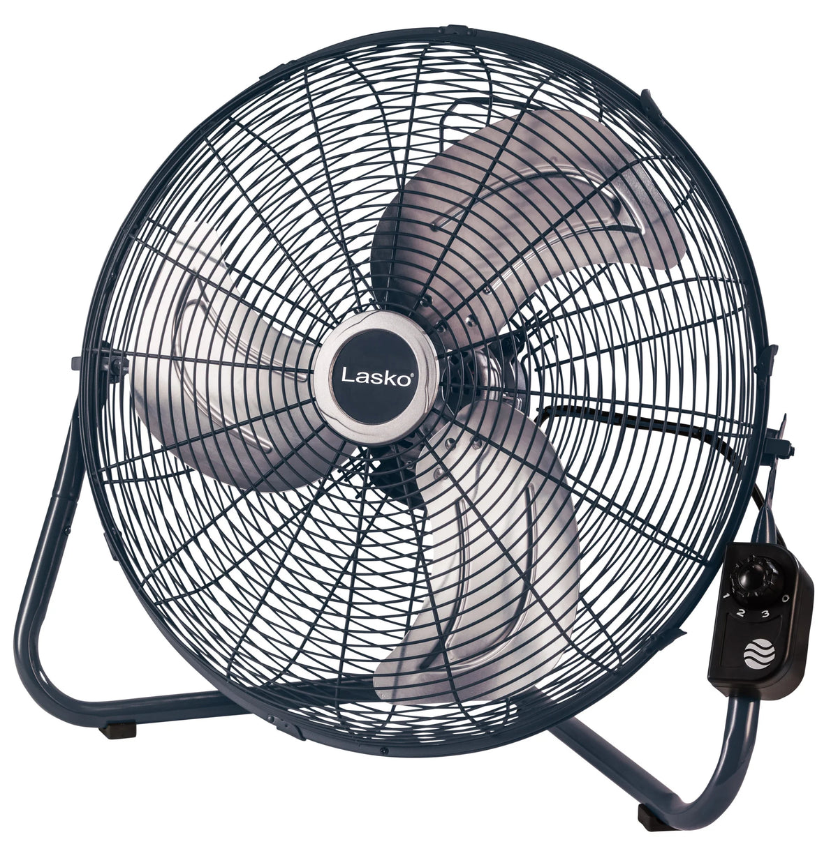 Lasko 20" High Velocity Fan, 3 Speeds, Floor or Wallmount, H20610, Gray