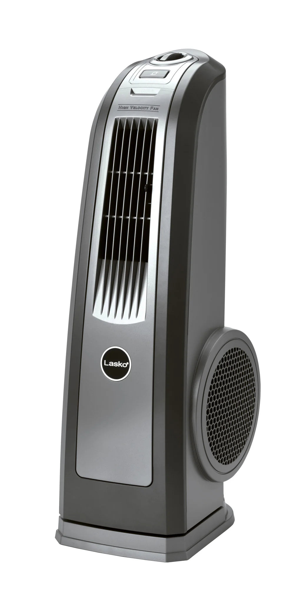 Lasko 30" Space-Saving Oscillating High Velocity Blower Tower Fan with 3-Powerhouse Speeds, 4924, Gray