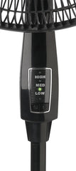 Lasko Performance 16" 3-speed Pedestal Fan with Remote (black, model 2648)