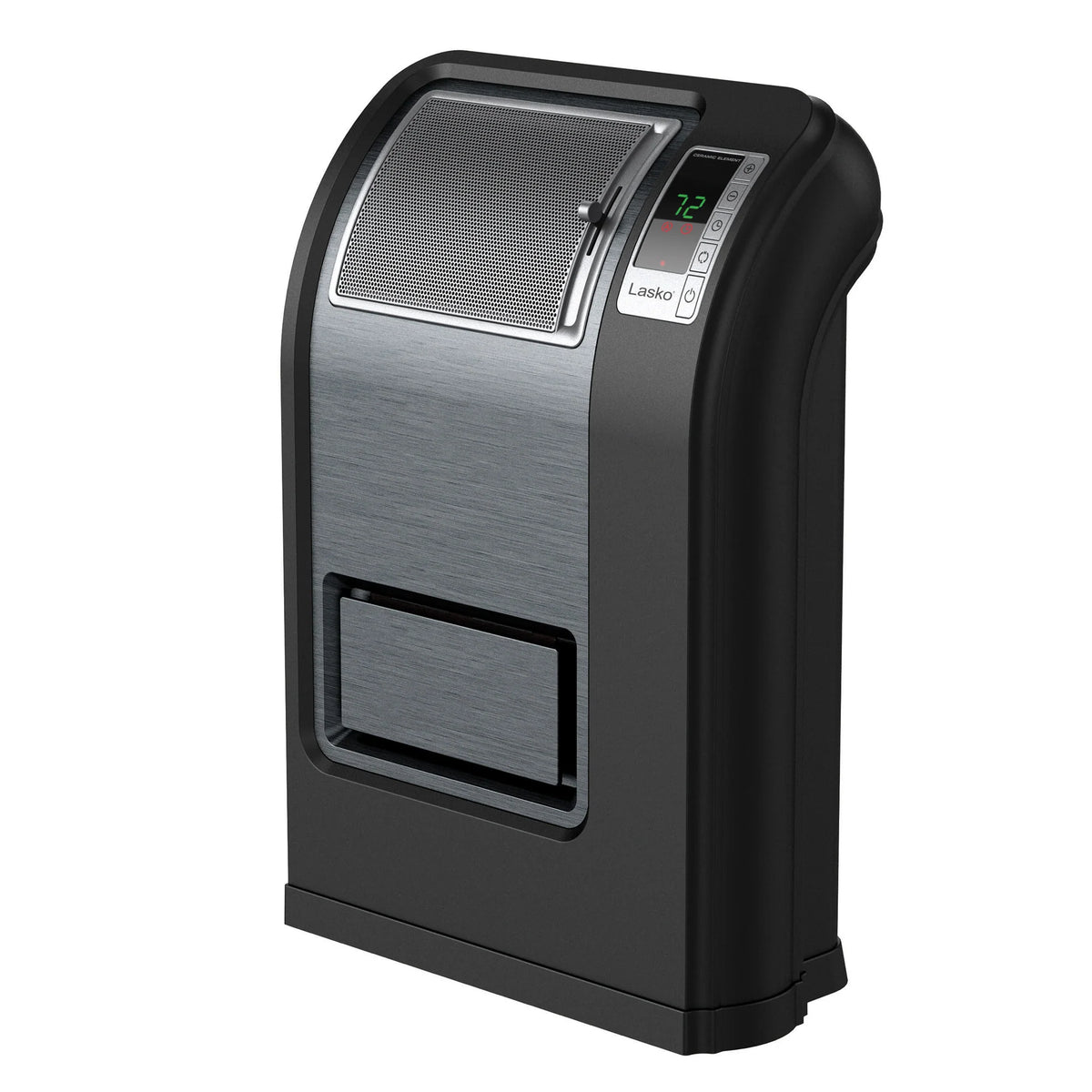 Lasko Cyclonic Ceramic Heater with Adjustable Thermostat, CC24849, Black
