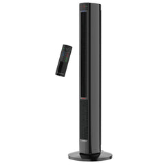 Lasko 1500W Oscillating All Season Tower Fan & Space Heater with Timer & Remote, FH610, Black