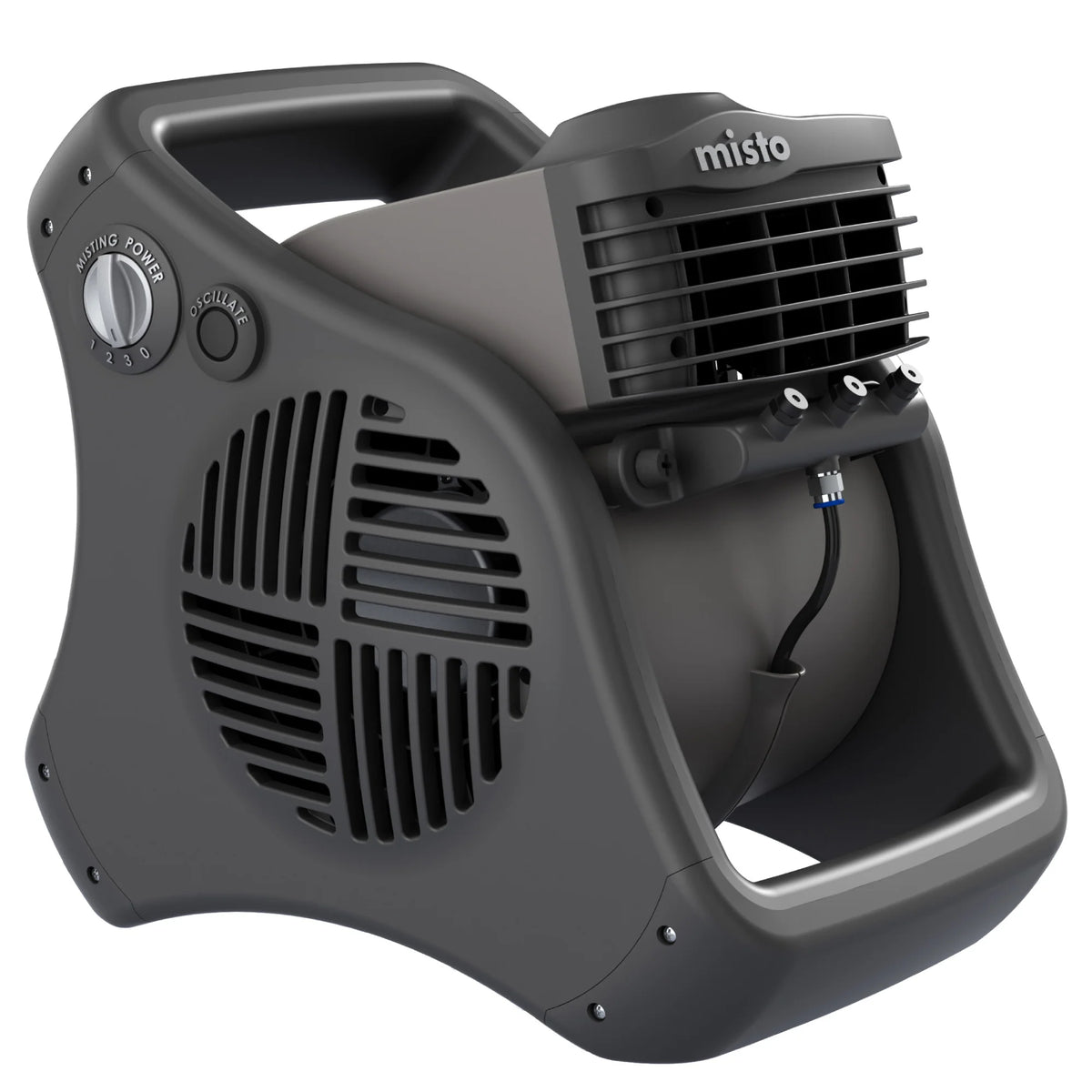 Lasko 15" Pivoting Misto Outdoor Misting Fan with GFCI Cord and 3 Speeds, 7050, Black