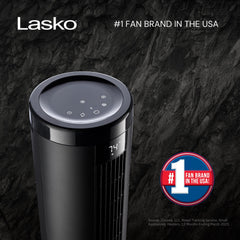 Lasko Summit Whisperforce™ DC 54" PedestalTower Fan (12-speed, remote, black)