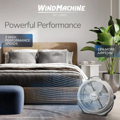 Lasko 3300 20" Pivoting Wind Machine® Air Circulator Floor Fan, gray