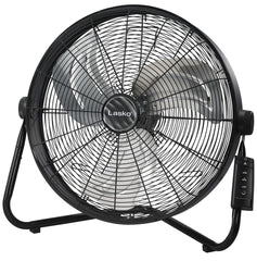 Lasko 20" 3-Speed Pivoting High Velocity Utility Floor or Wall Mount wan with Remote, H20685, Black