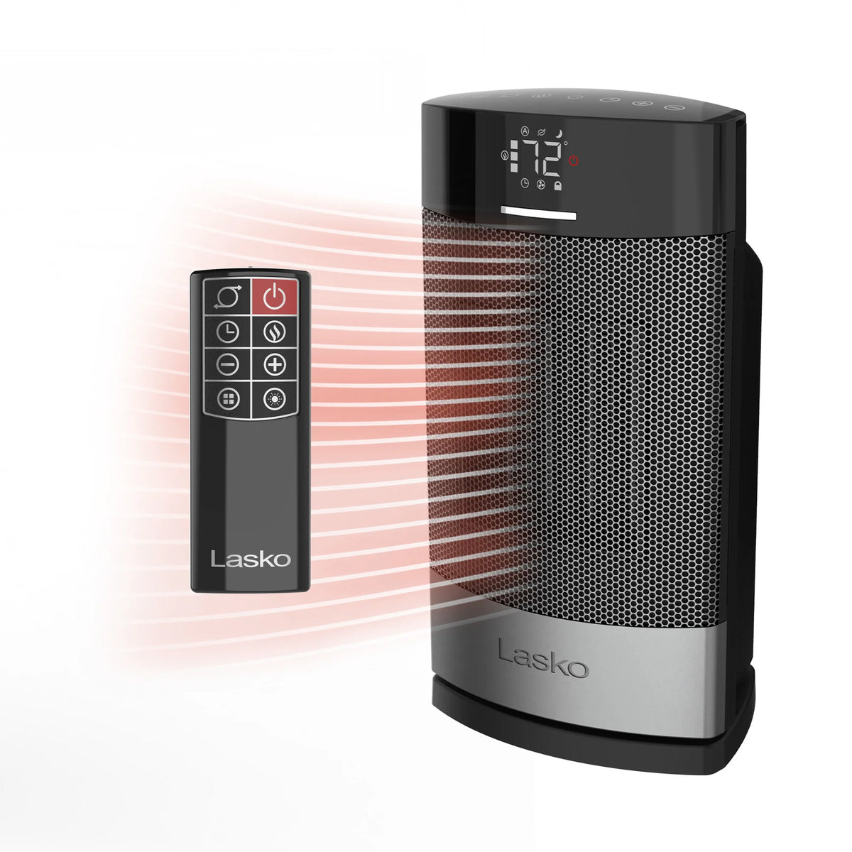 Lasko Ellipse CD12950 Ceramic Space Heater with Remote Control, Black