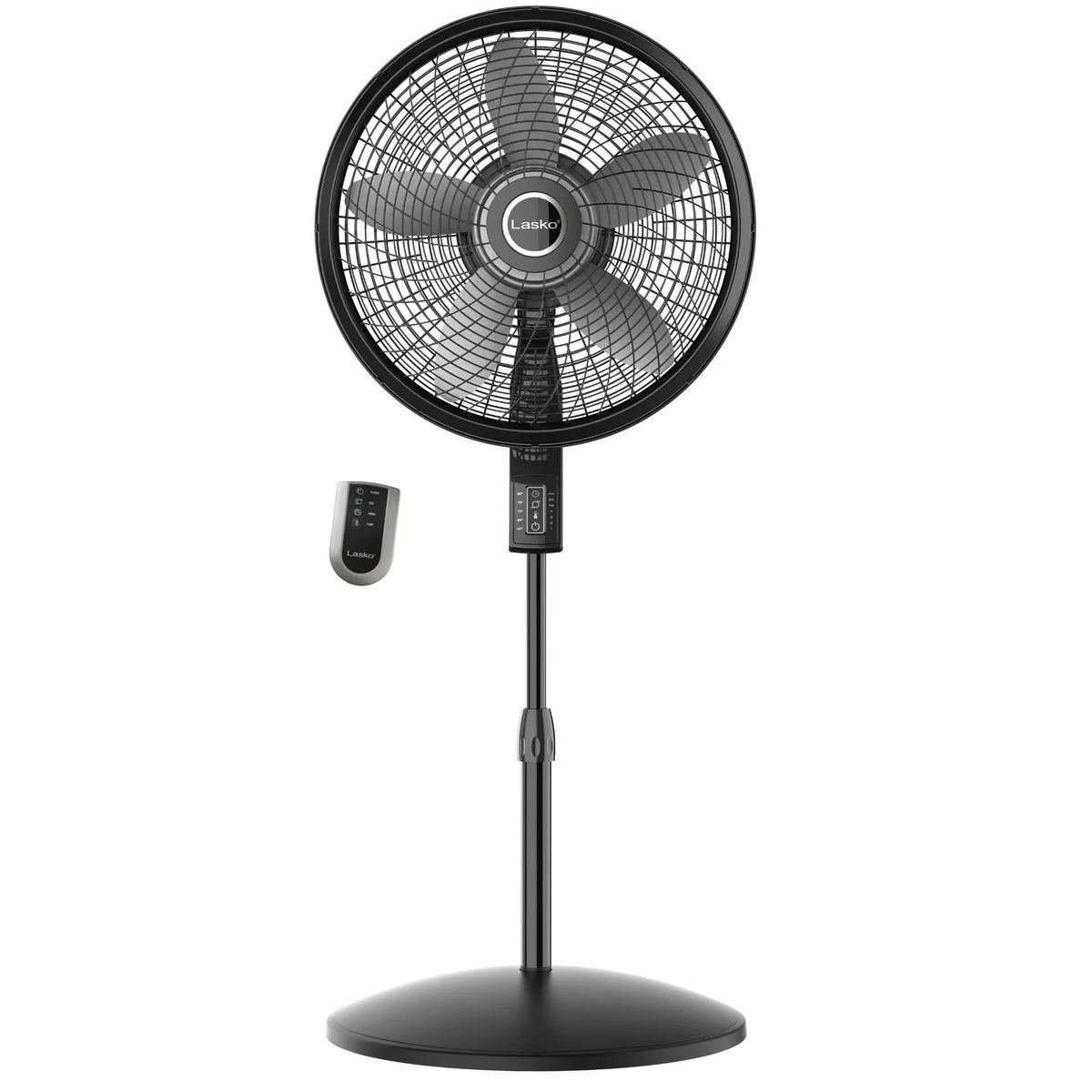 4-Speed Remote Control Large Room Stand Fan