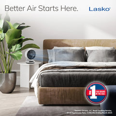 Lasko A12557 Whirlwind 7" Orbital Motion 3-Speed Air Circulator Fan: White