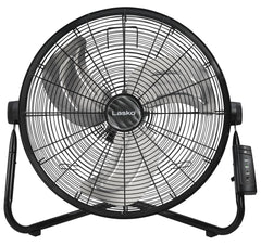 Lasko 20" 3-Speed Pivoting High Velocity Utility Floor or Wall Mount wan with Remote, H20685, Black